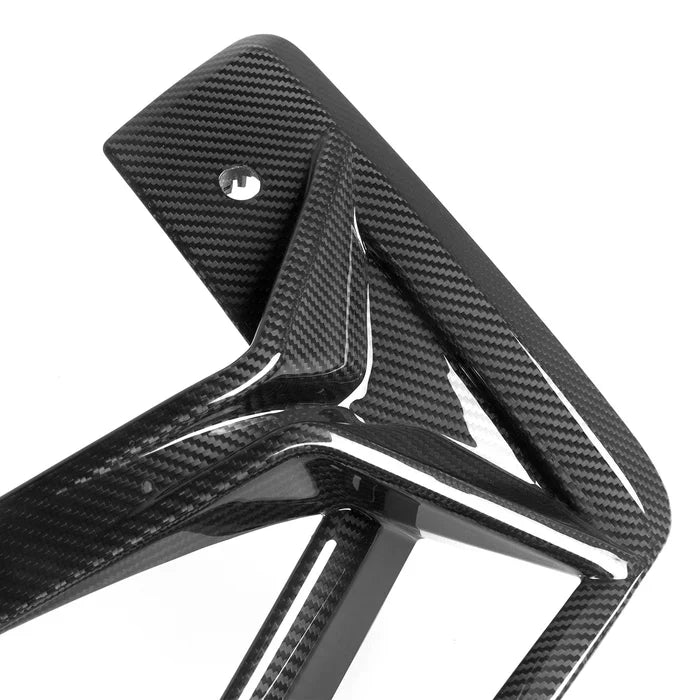 SooQoo BMW X3M F97 & X4M F98 LCI Front Canards In Gloss Pre Preg Carbon Fibre (Facelift 2022+)