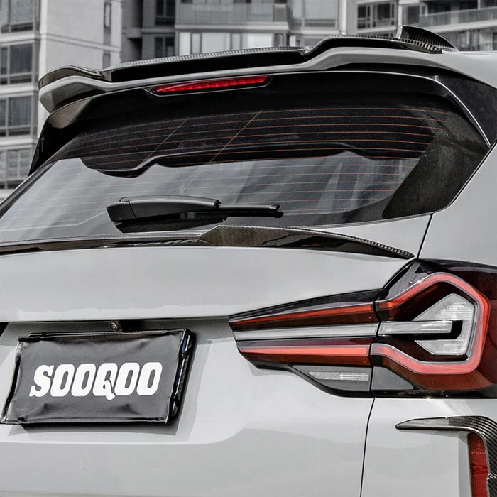 SooQoo BMW F97 X3M SQ Roof Spoiler In Gloss Pre Preg Carbon Fibre (2019+)