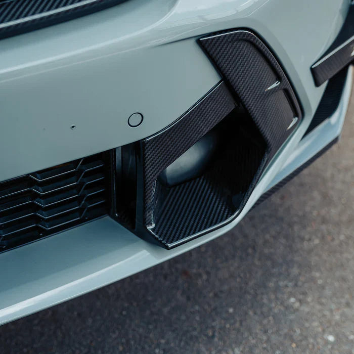 SooQoo BMW X3M F97 & X4M F98 LCI Front Ducts In Gloss Pre Preg Carbon Fibre (Facelift 2022+)
