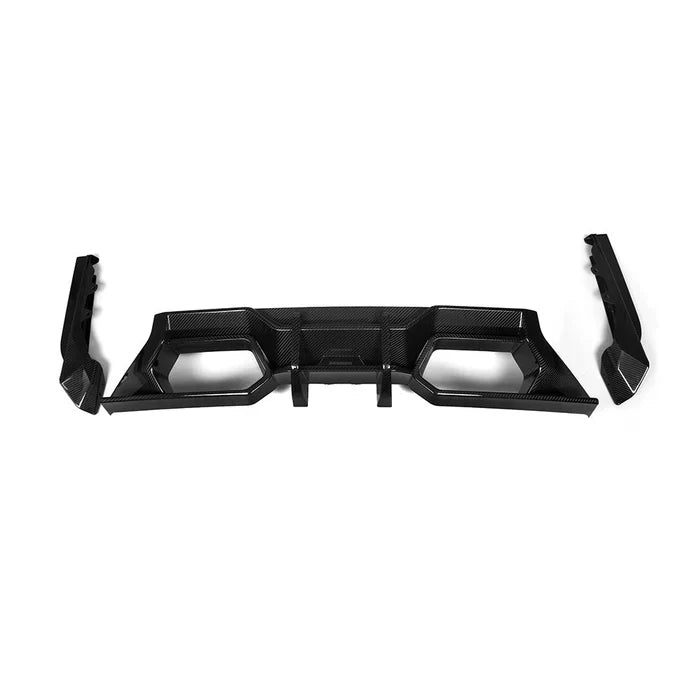 SooQoo BMW G87 M2 Rear Diffuser In Gloss Carbon Fibre